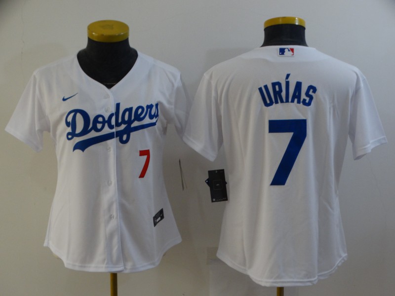 Los Angeles Dodgers URIAS #7 White Women MLB Jersey 02