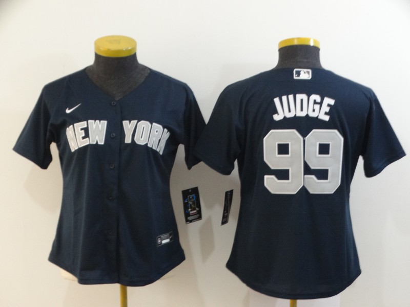 New York Yankees JUDGE #99 Dark Blue Women MLB Jersey