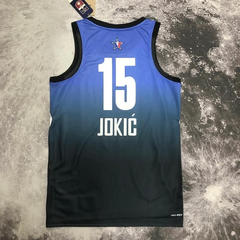 ALL-STAR 2023 Blue Basketball Jersey (Hot Press)