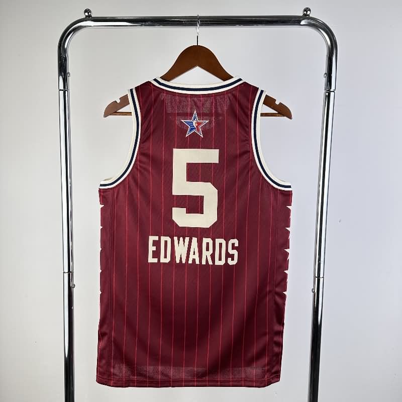 ALL-STAR 2024 Red Basketball Jersey (Hot Press)