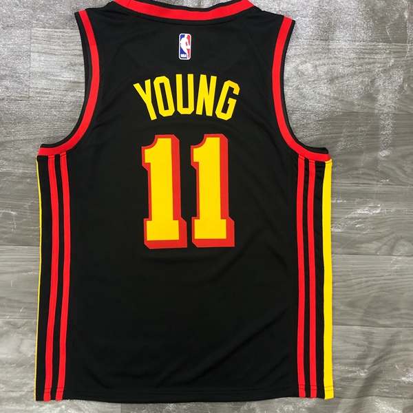 Atlanta Hawks 20/21 Black AJ Basketball Jersey (Hot Press)