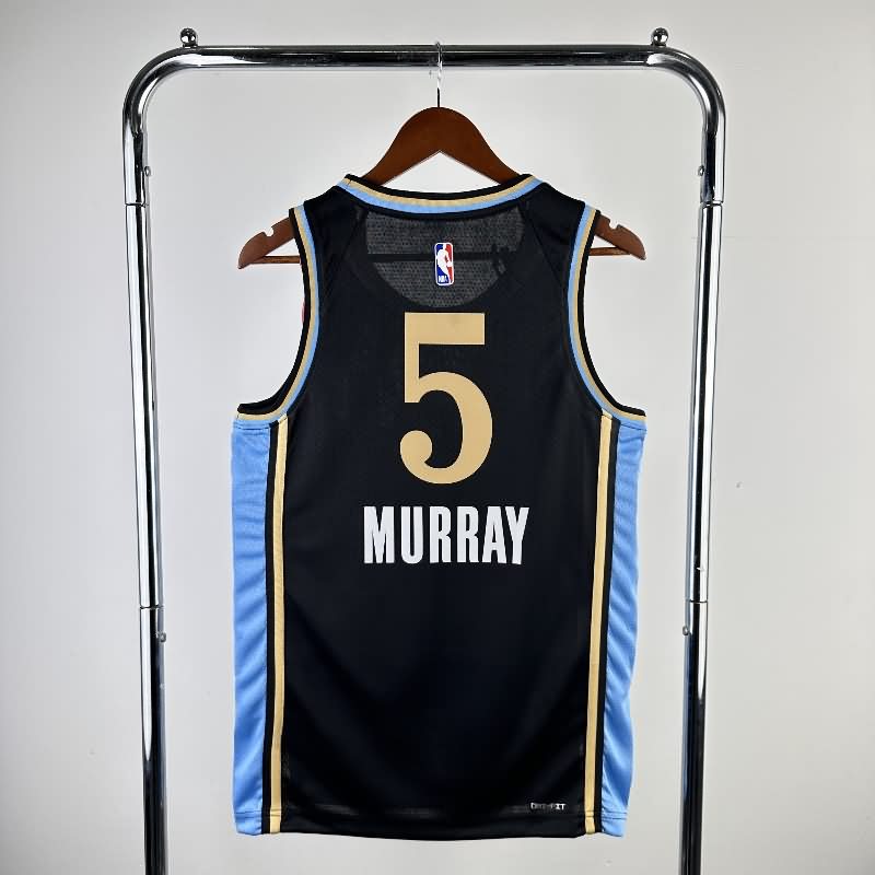 Atlanta Hawks 23/24 Black City Basketball Jersey (Hot Press)