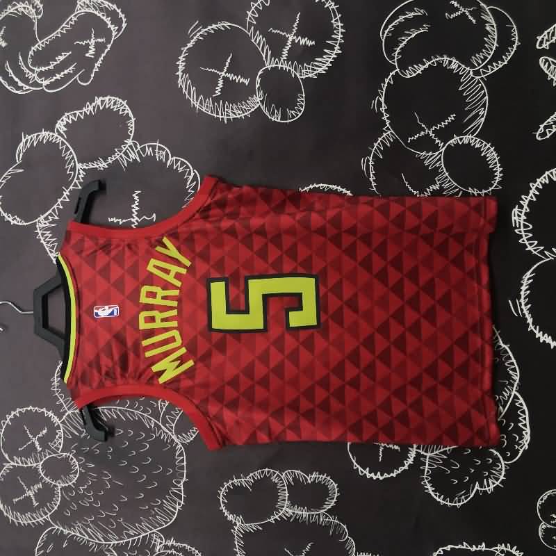 Atlanta Hawks Red Basketball Jersey (Hot Press)