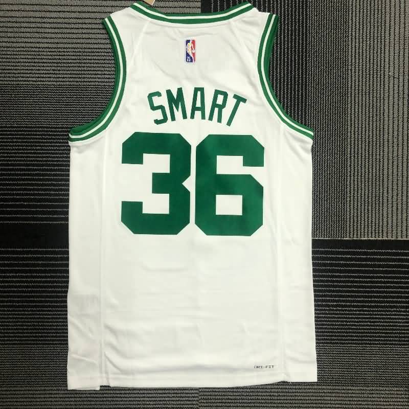 Boston Celtics 21/22 White Basketball Jersey (Hot Press)