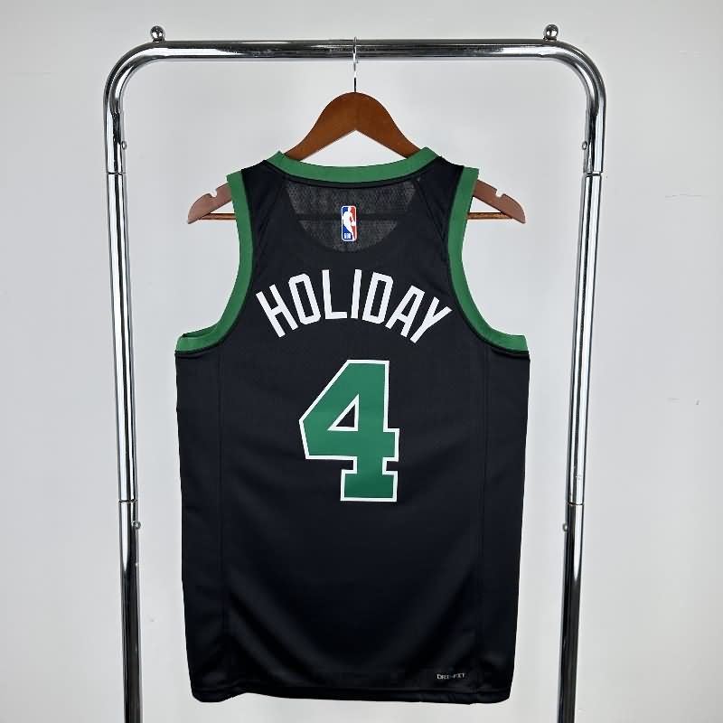 Boston Celtics 22/23 Black AJ Basketball Jersey (Hot Press)