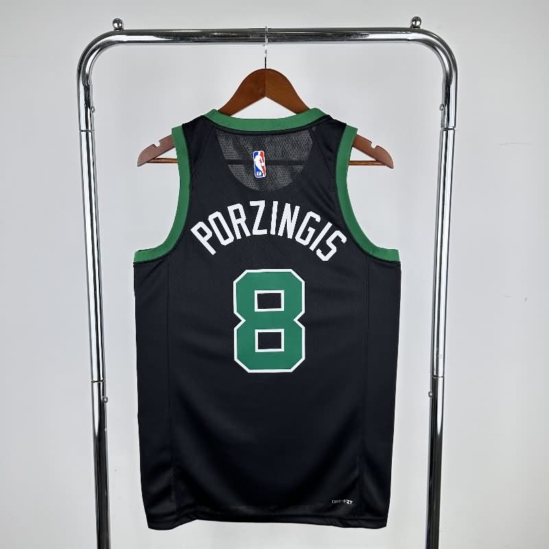 Boston Celtics 22/23 Black AJ Basketball Jersey (Hot Press)