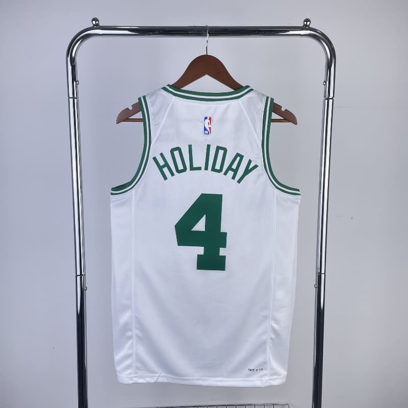 Boston Celtics 22/23 White Basketball Jersey (Hot Press)