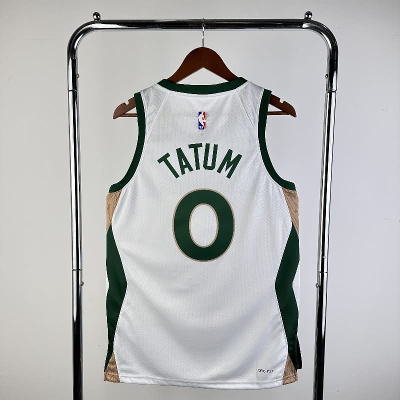 Boston Celtics 23/24 White City Basketball Jersey (Hot Press)