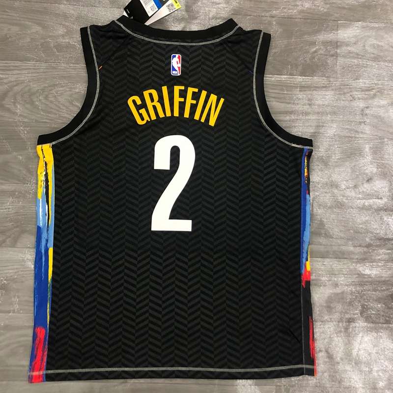 Brooklyn Nets 20/21 Black City Basketball Jersey (Hot Press)