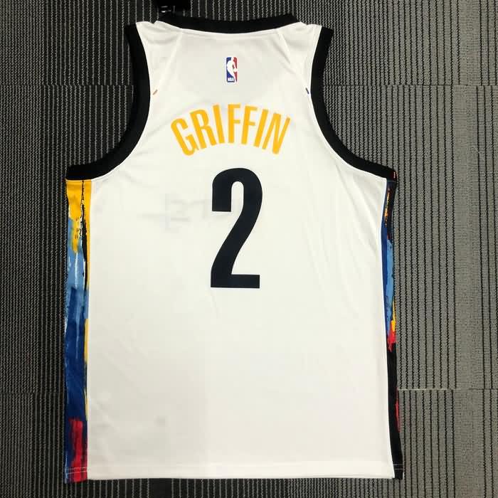 Brooklyn Nets 20/21 White City Basketball Jersey (Hot Press)