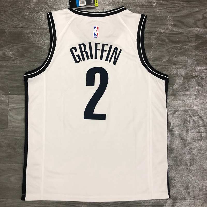 Brooklyn Nets 20/21 White Basketball Jersey (Hot Press)