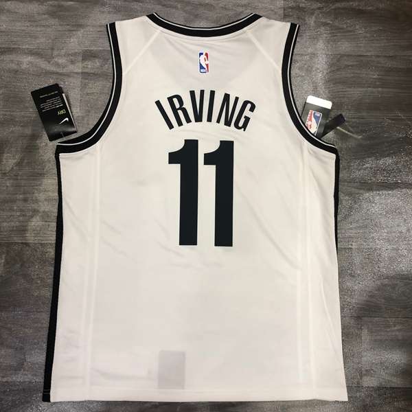 Brooklyn Nets 20/21 White Basketball Jersey (Hot Press)