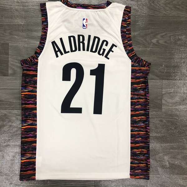 Brooklyn Nets 2020 White City Basketball Jersey (Hot Press)