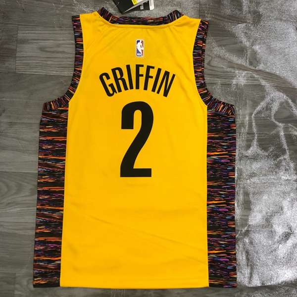 Brooklyn Nets 2020 Yellow City Basketball Jersey (Hot Press)