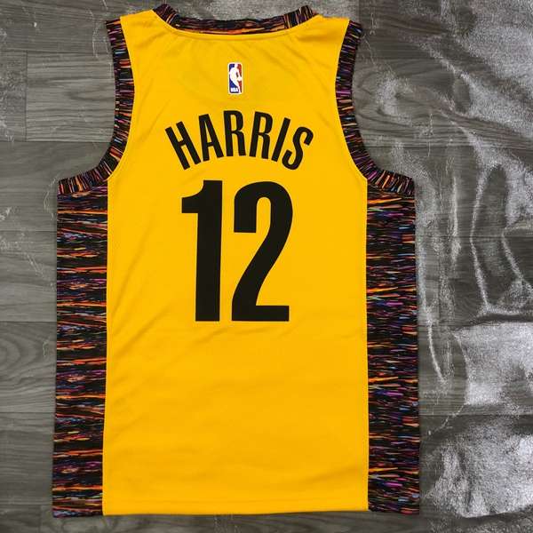 Brooklyn Nets 2020 Yellow City Basketball Jersey (Hot Press)