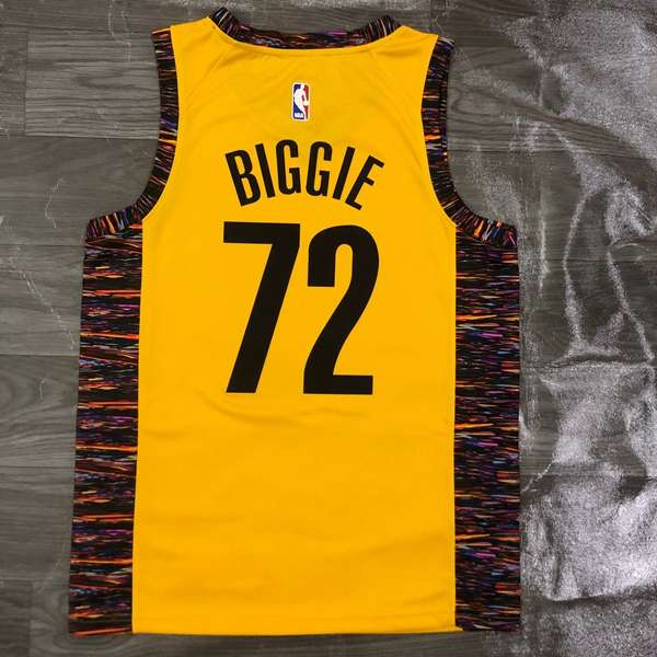 Brooklyn Nets 2020 Yellow City Basketball Jersey (Hot Press)