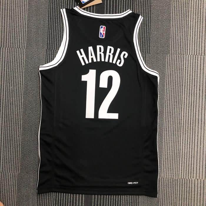 Brooklyn Nets 21/22 Black Basketball Jersey (Hot Press)