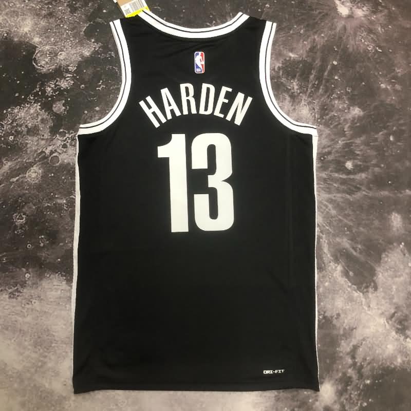 Brooklyn Nets 22/23 Black Basketball Jersey (Hot Press)