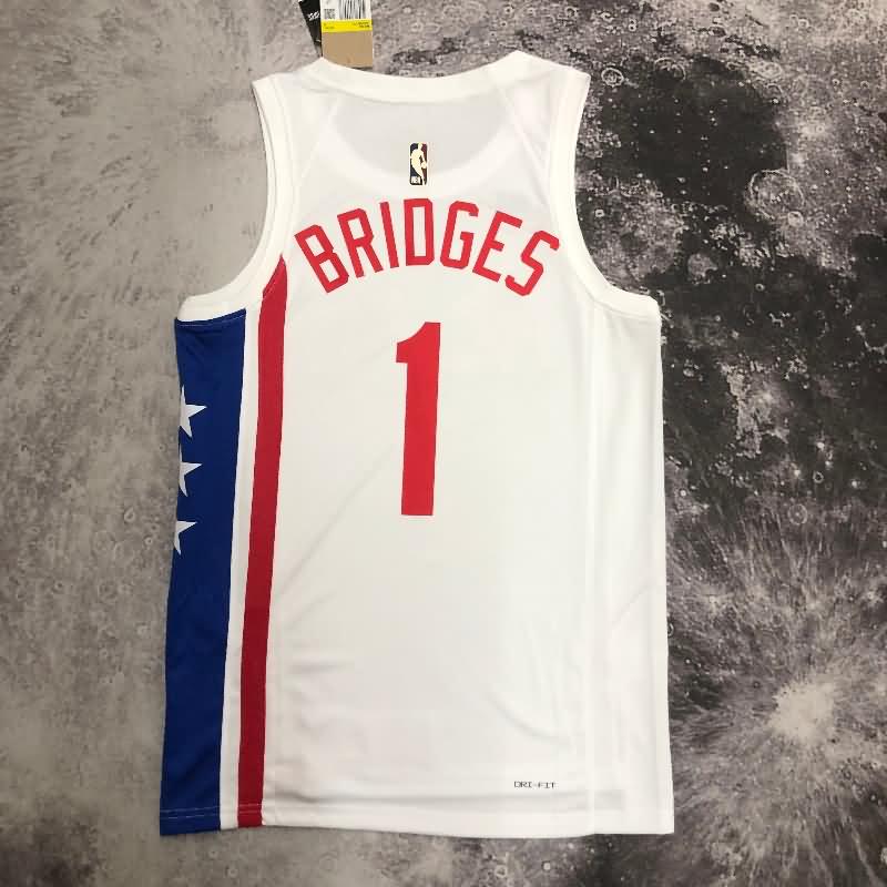 Brooklyn Nets White Classics Basketball Jersey (Hot Press)