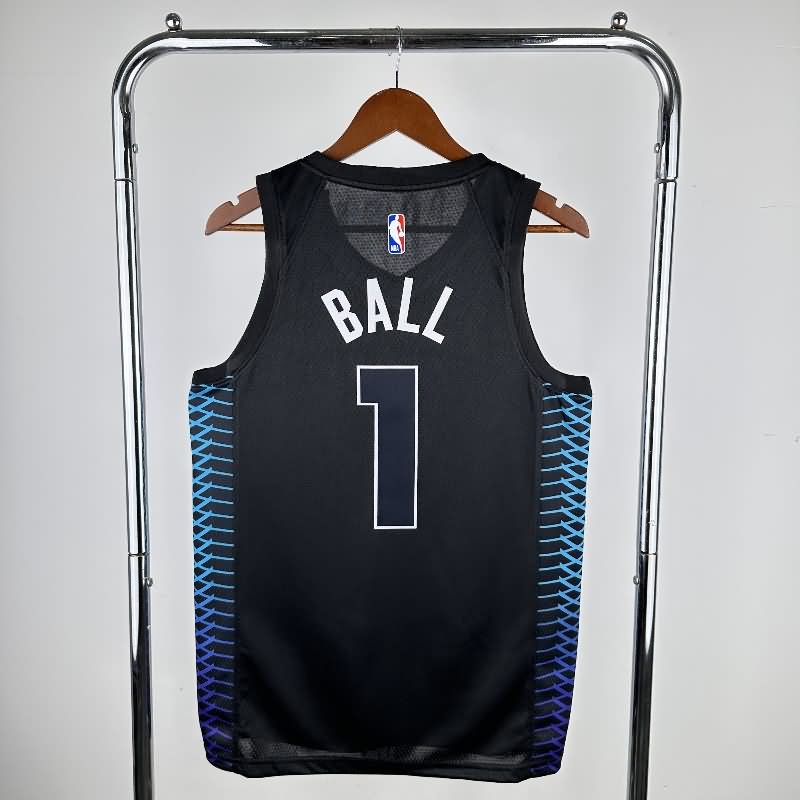 Charlotte Hornets 17/18 Black City AJ Basketball Jersey (Hot Press)