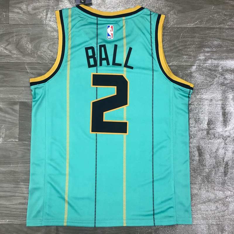 Charlotte Hornets 20/21 Green City AJ Basketball Jersey (Hot Press)