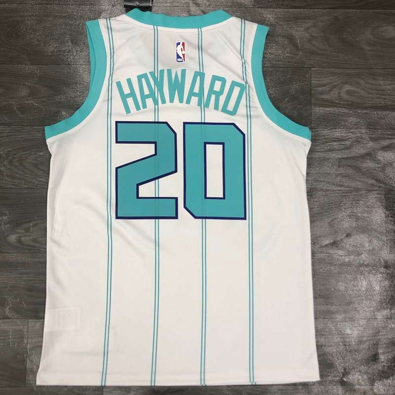 Charlotte Hornets 20/21 White AJ Basketball Jersey (Hot Press)