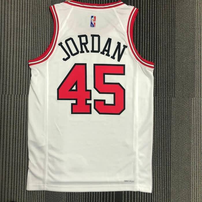 Chicago Bulls 21/22 White Basketball Jersey (Hot Press)