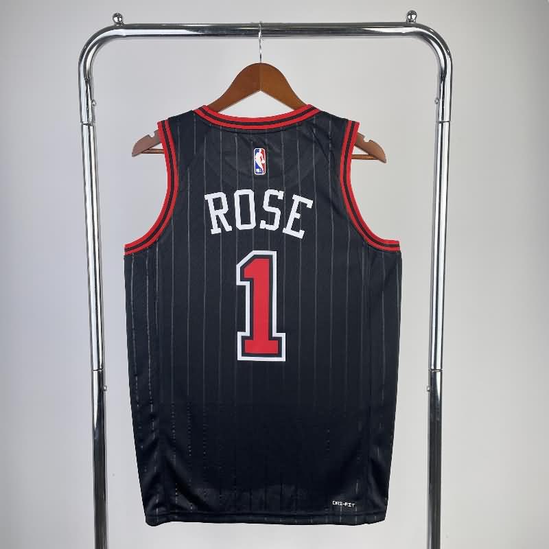 Chicago Bulls 22/23 Black AJ Basketball Jersey (Hot Press)