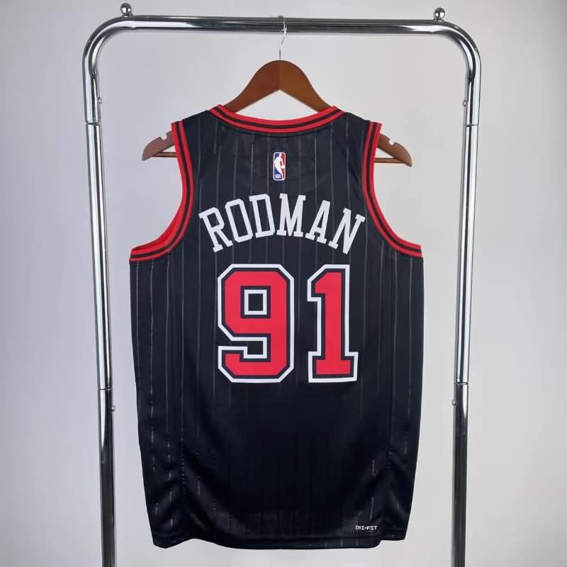 Chicago Bulls 22/23 Black AJ Basketball Jersey (Hot Press)