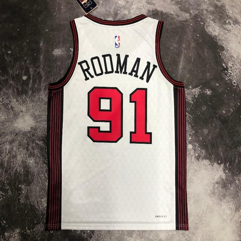 Chicago Bulls 22/23 White City Basketball Jersey (Hot Press)