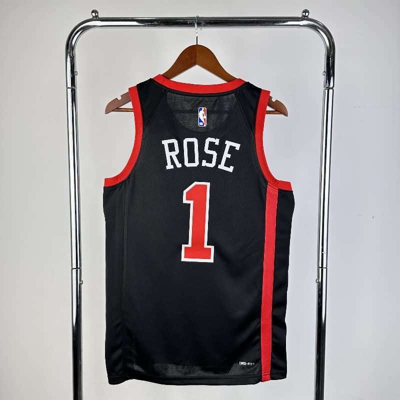 Chicago Bulls 23/24 Black City Basketball Jersey (Hot Press)