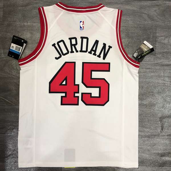 Chicago Bulls White Classics Basketball Jersey (Hot Press)