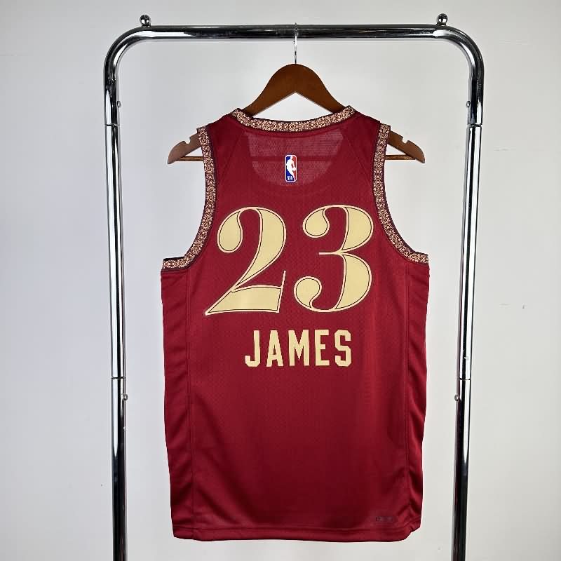 Cleveland Cavaliers 23/24 Red City Basketball Jersey (Hot Press)