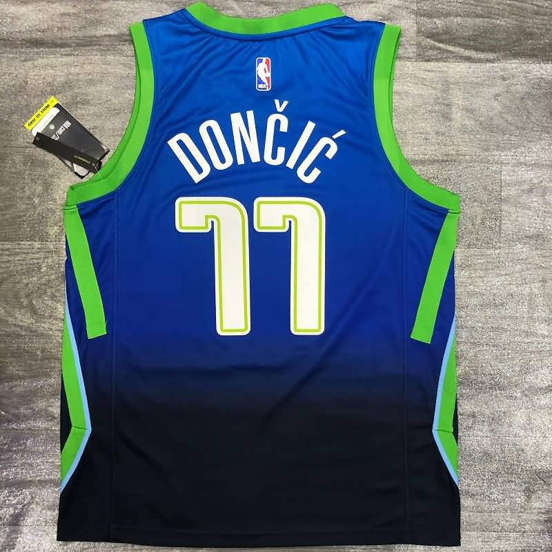 Dallas Mavericks 2020 Blue City Basketball Jersey (Hot Press)