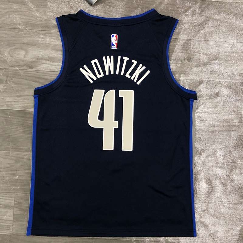 Dallas Mavericks 2020 Dark Blue Basketball Jersey (Hot Press)