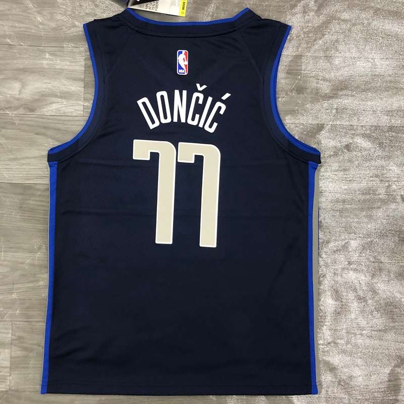 Dallas Mavericks 2020 Dark Blue Basketball Jersey (Hot Press)