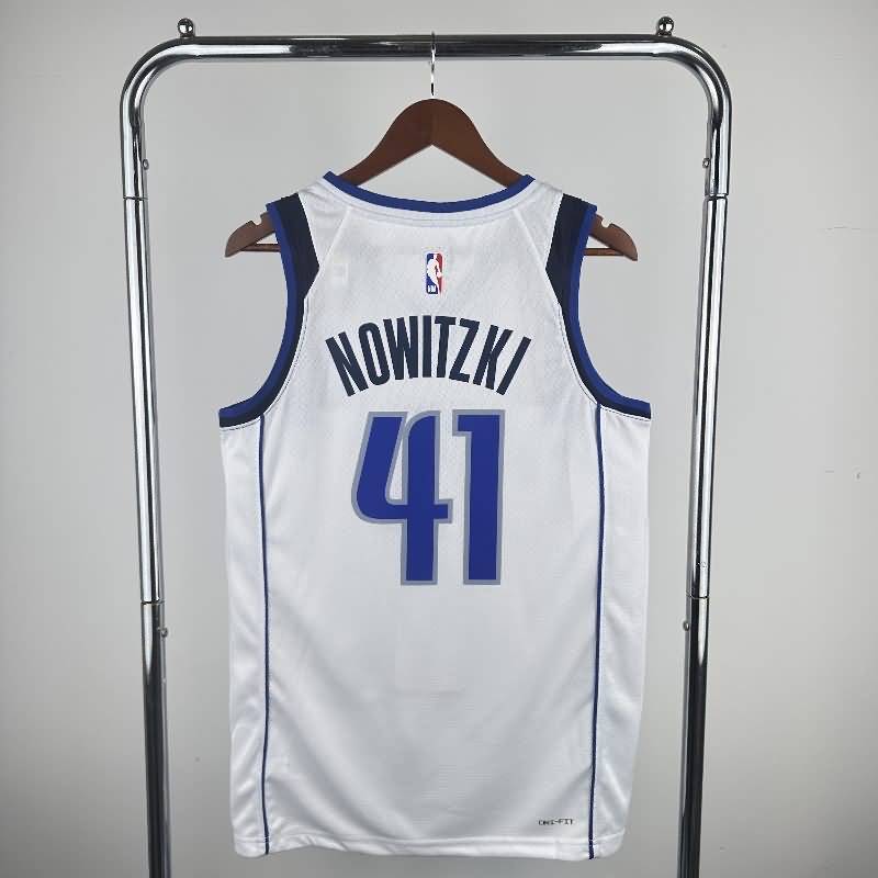 Dallas Mavericks 22/23 White Basketball Jersey (Hot Press)