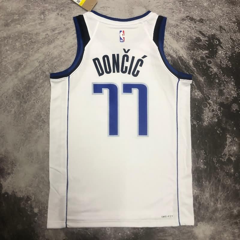 Dallas Mavericks 22/23 White Basketball Jersey (Hot Press)