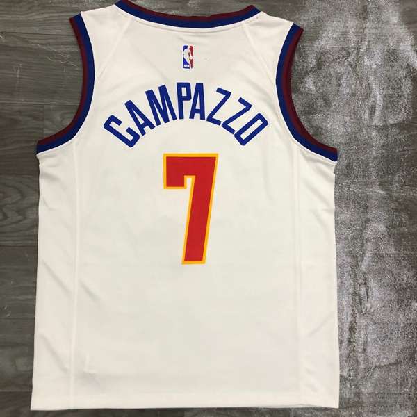 Denver Nuggets 20/21 White Basketball Jersey (Hot Press)