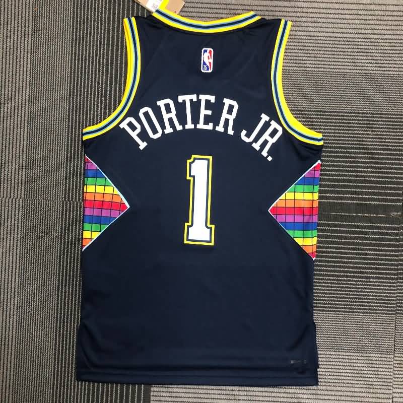 Denver Nuggets 21/22 Dark Blue City Basketball Jersey (Hot Press)