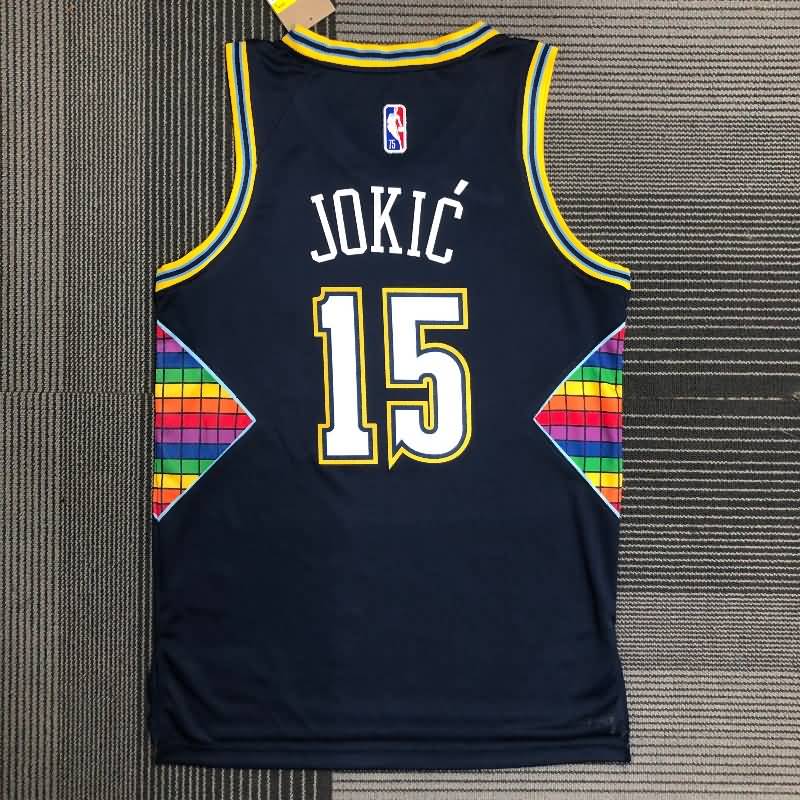 Denver Nuggets 21/22 Dark Blue City Basketball Jersey (Hot Press)