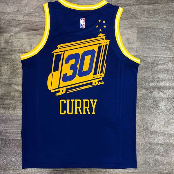 Golden State Warriors 20/21 Blue Car Basketball Jersey (Hot Press)