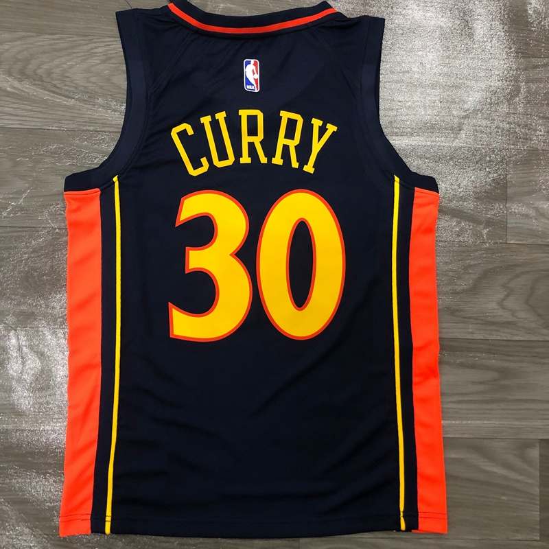 Golden State Warriors 20/21 Dark Blue Basketball Jersey (Hot Press)