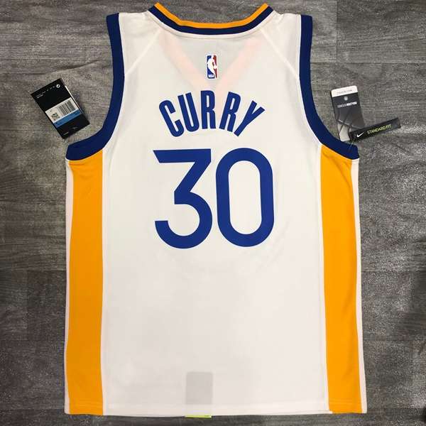 Golden State Warriors 20/21 White Basketball Jersey (Hot Press)