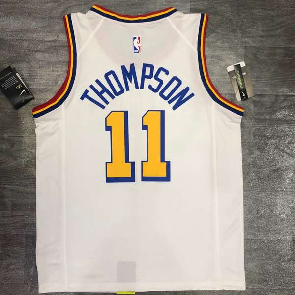 Golden State Warriors 20/21 White Basketball Jersey 02 (Hot Press)