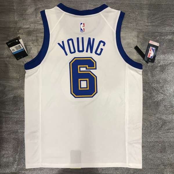 Golden State Warriors 20/21 White Socks Basketball Jersey (Hot Press)