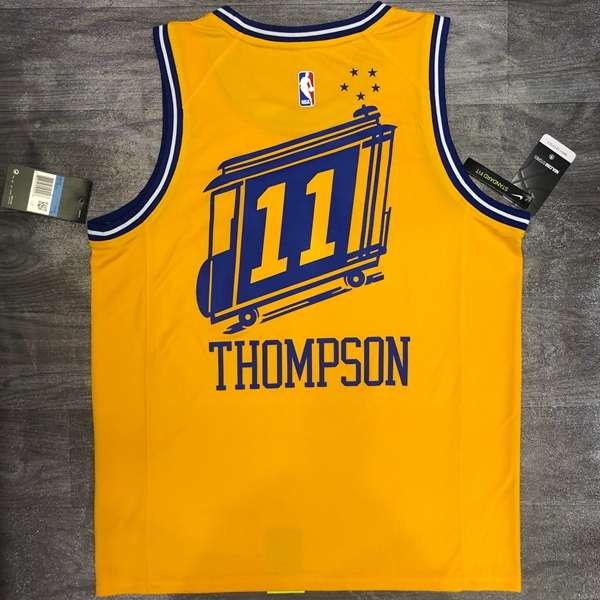 Golden State Warriors 20/21 Yellow Car Basketball Jersey (Hot Press)