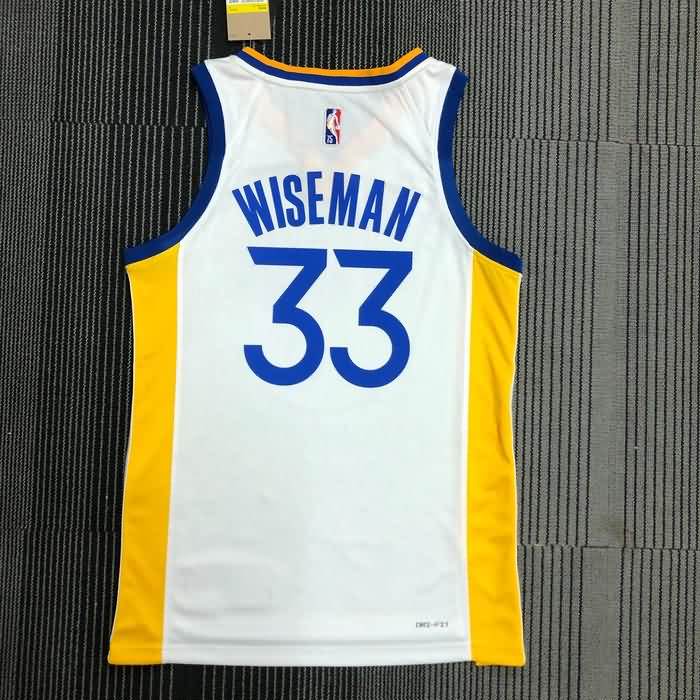 Golden State Warriors 21/22 White Basketball Jersey (Hot Press)