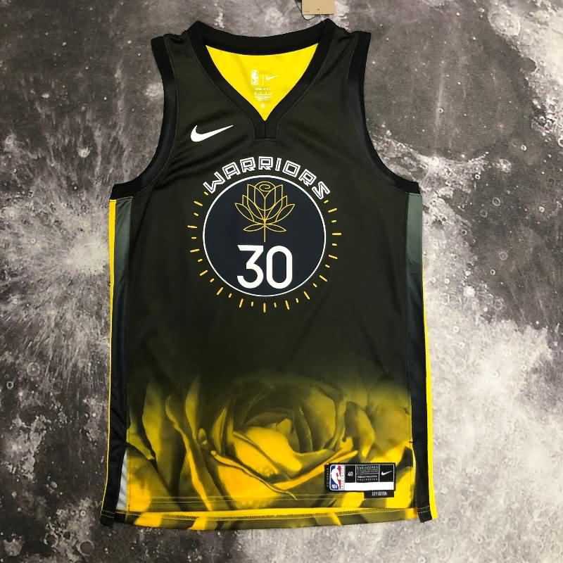 Golden State Warriors 22/23 Black City Basketball Jersey (Hot Press)