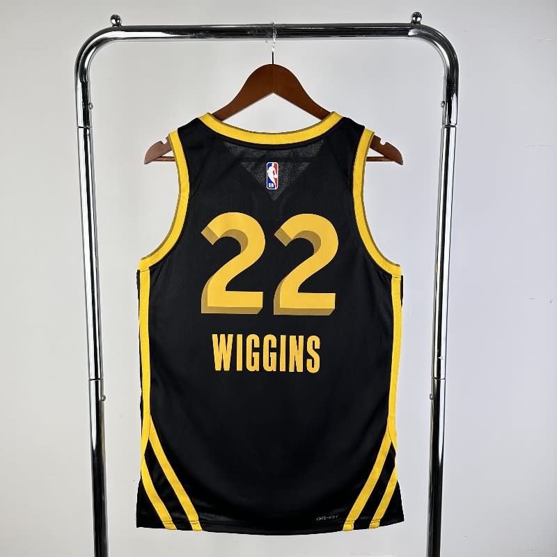 Golden State Warriors 23/24 Black City Basketball Jersey (Hot Press)